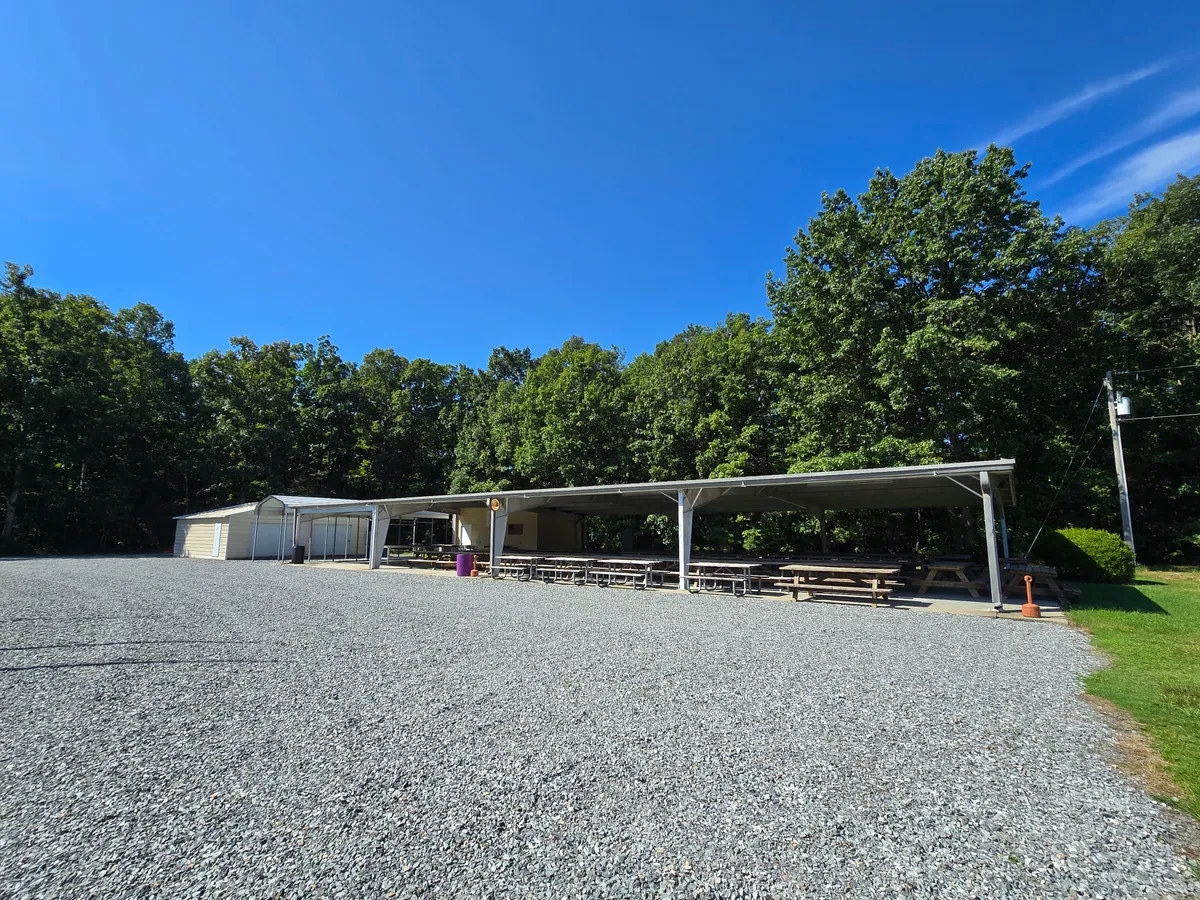 The pavilion and grounds at Hanover-Cold Harbor Ruritan Park
